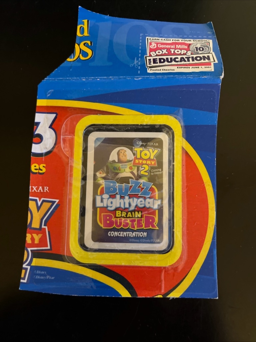 vintage NIP sealed Toy Story 2 mini cards Buzz Brain Buster Concentration -2.5”
